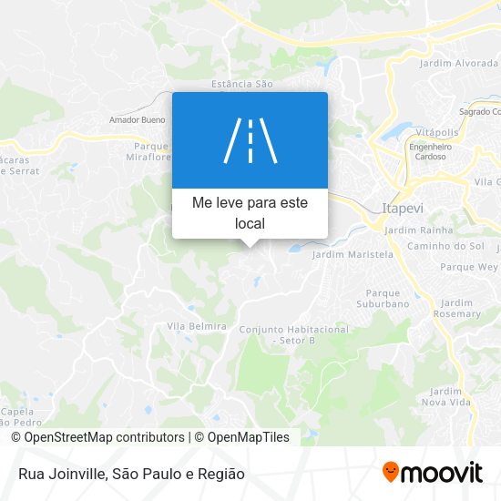 Rua Joinville mapa