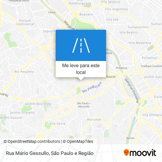 Rua Mário Gessullo mapa