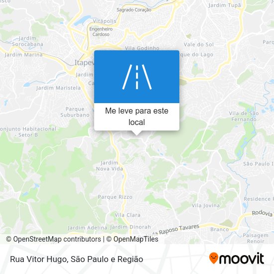 Rua Vitor Hugo mapa