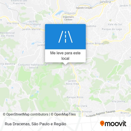 Rua Dracenas mapa