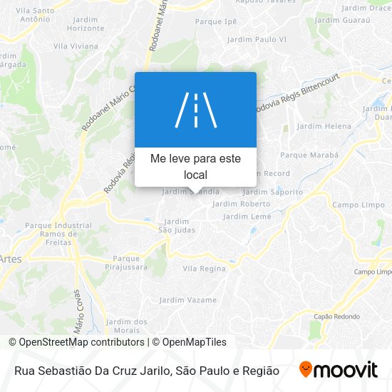 Rua Sebastião Da Cruz Jarilo mapa