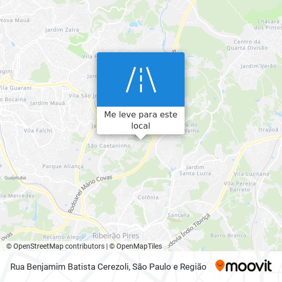 Rua Benjamim Batista Cerezoli mapa