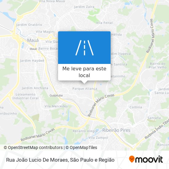 Rua João Lucio De Moraes mapa