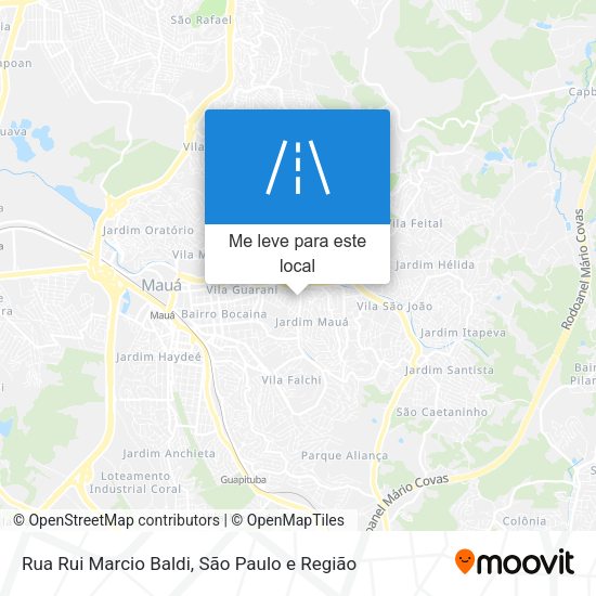 Rua Rui Marcio Baldi mapa