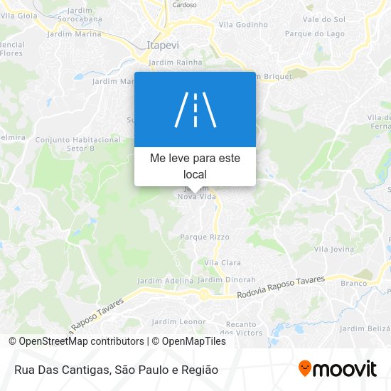 Rua Das Cantigas mapa