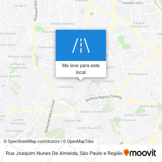 Rua Joaquim Nunes De Almeida mapa