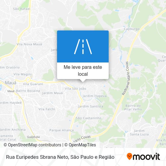 Rua Euripedes Sbrana Neto mapa