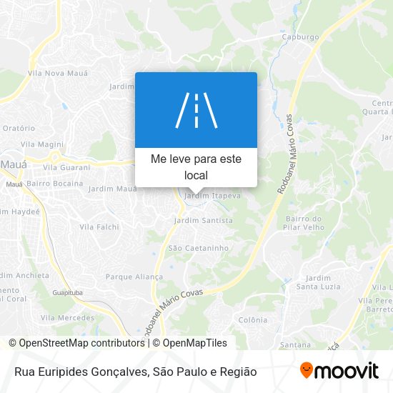 Rua Euripides Gonçalves mapa