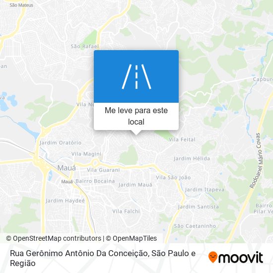 Rua Gerônimo Antônio Da Conceição mapa