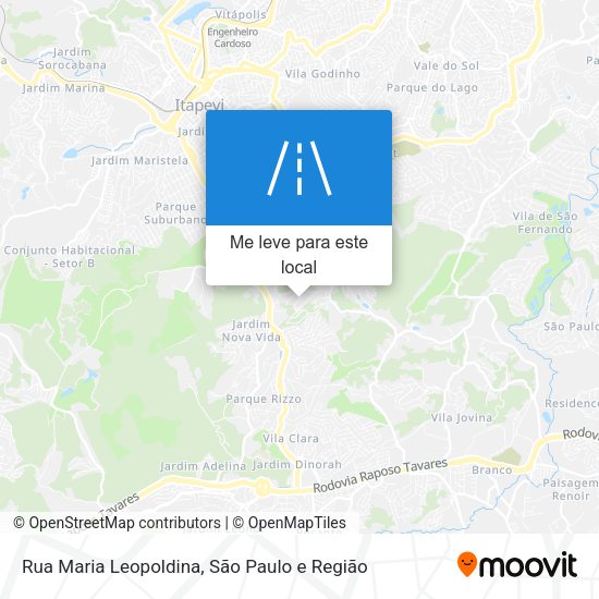 Rua Maria Leopoldina mapa