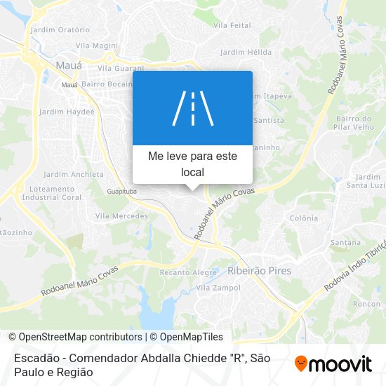 Escadão - Comendador Abdalla Chiedde "R" mapa