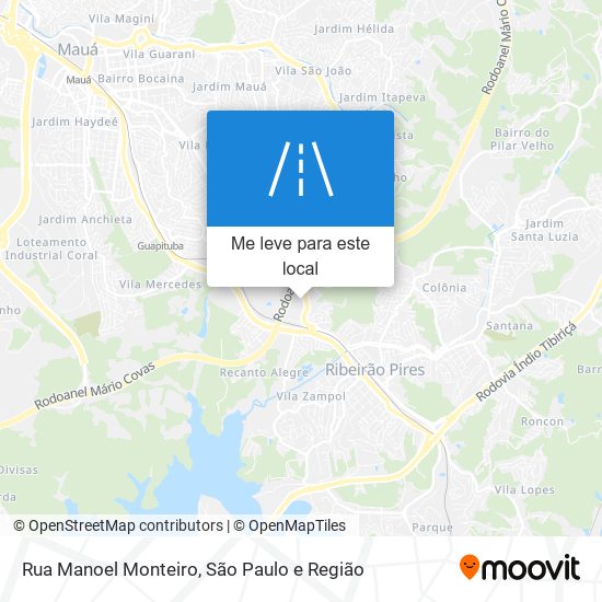 Rua Manoel Monteiro mapa