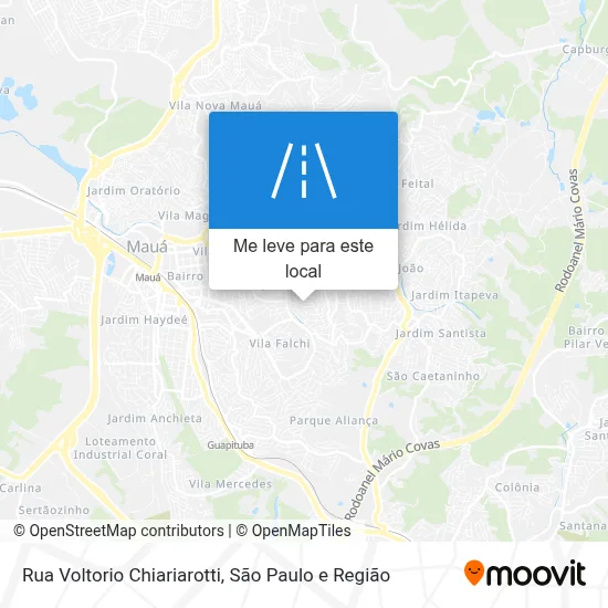 Rua Voltorio Chiariarotti mapa