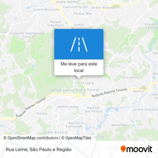 Rua Leme mapa