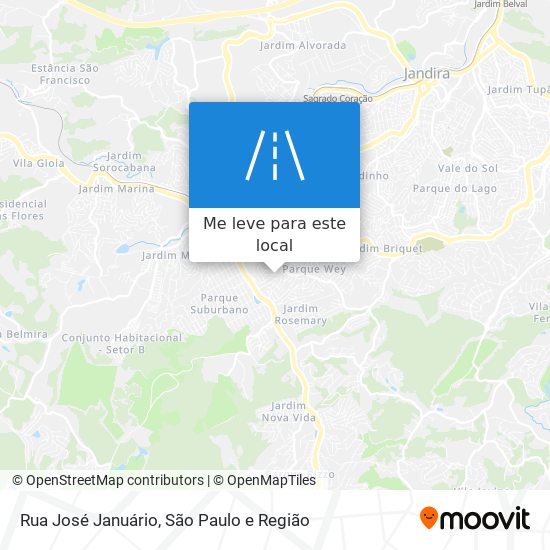 Rua José Januário mapa