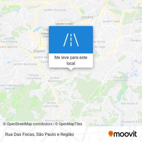 Rua Das Focas mapa