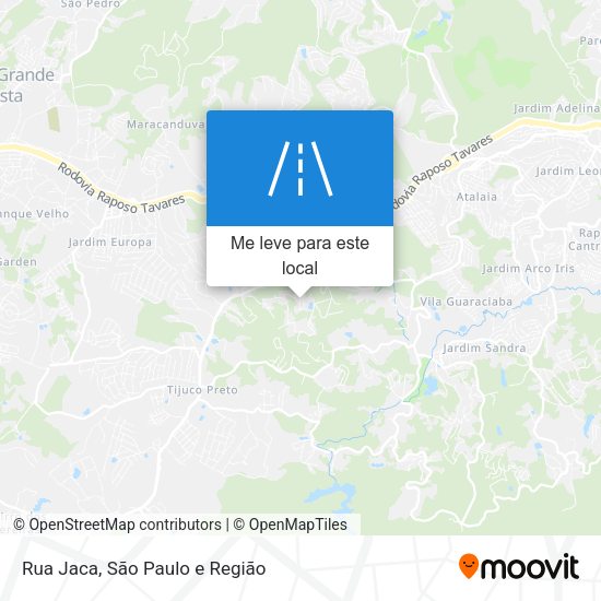 Rua Jaca mapa