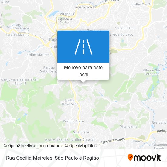Rua Cecilia Meireles mapa
