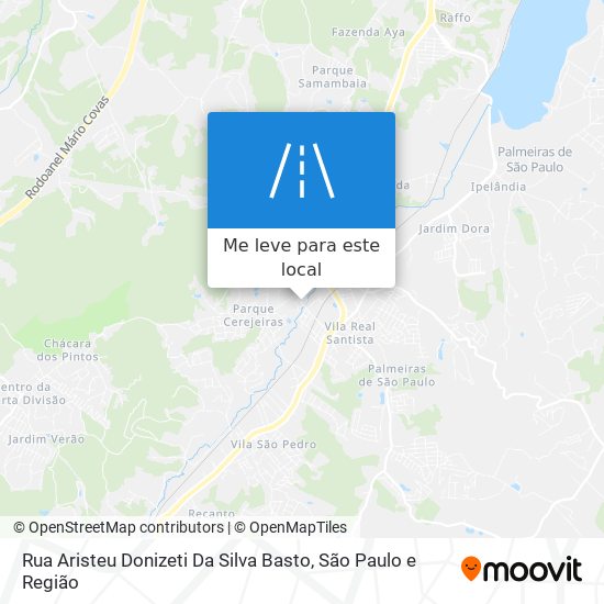 Rua Aristeu Donizeti Da Silva Basto mapa