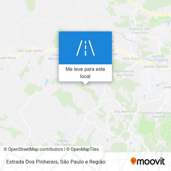 Estrada Dos Pinherais mapa