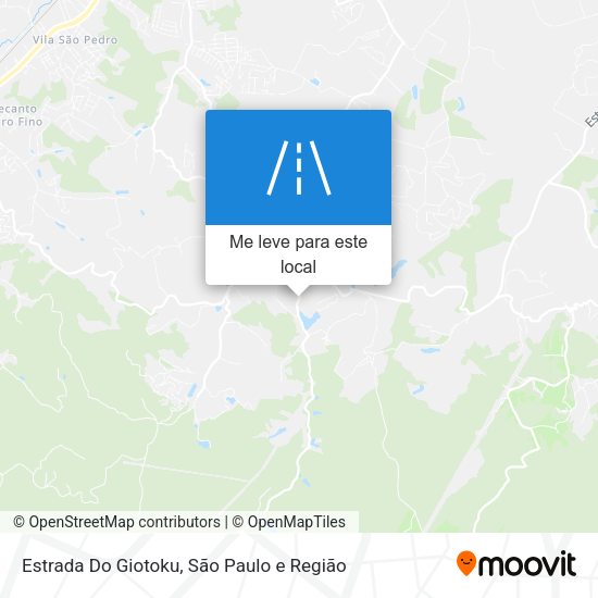 Estrada Do Giotoku mapa