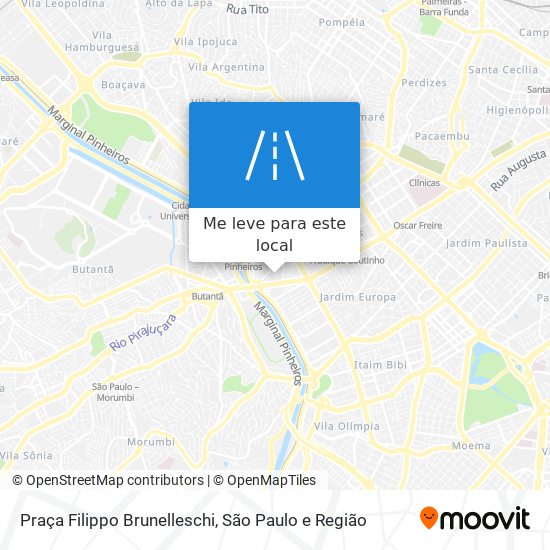 Praça Filippo Brunelleschi mapa