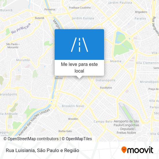Rua Luisiania mapa