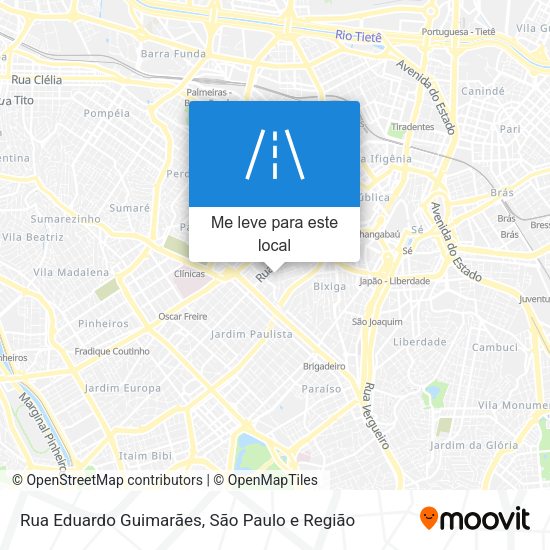 Rua Eduardo Guimarães mapa