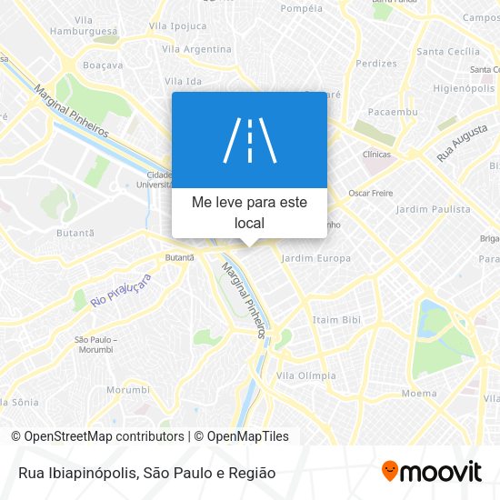 Rua Ibiapinópolis mapa
