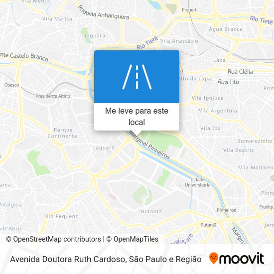 Avenida Doutora Ruth Cardoso mapa