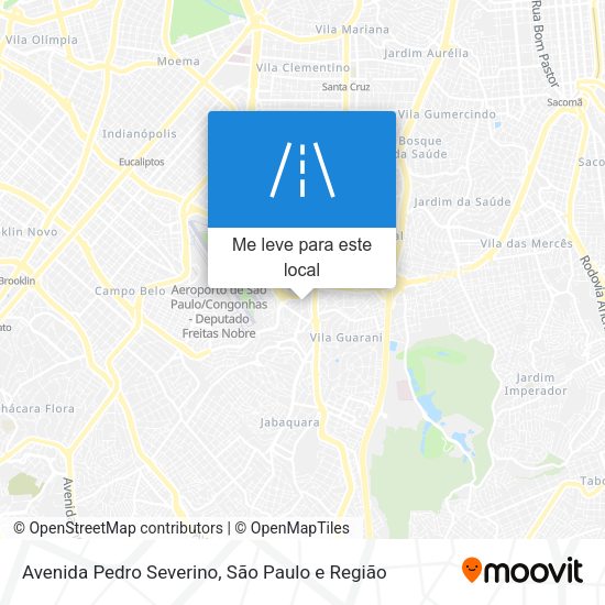 Avenida Pedro Severino mapa