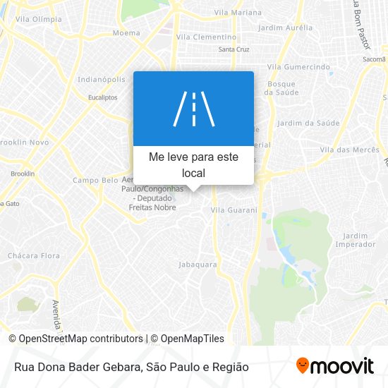 Rua Dona Bader Gebara mapa