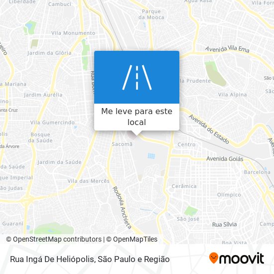 Rua Ingá De Heliópolis mapa