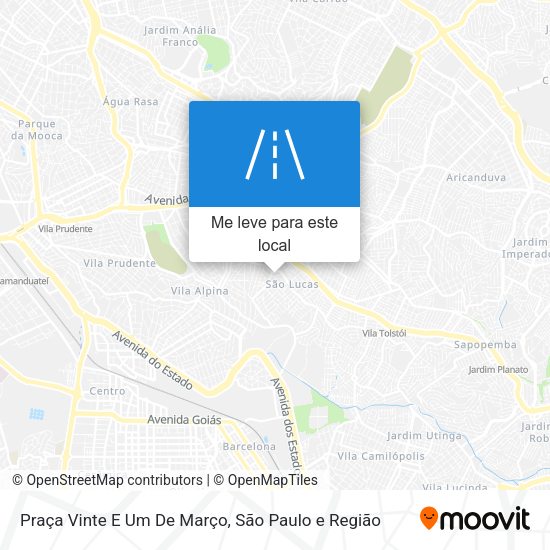 Praça Vinte E Um De Março mapa