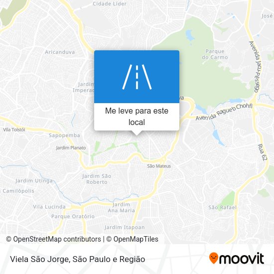 Viela São Jorge mapa