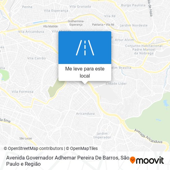 Avenida Governador Adhemar Pereira De Barros mapa