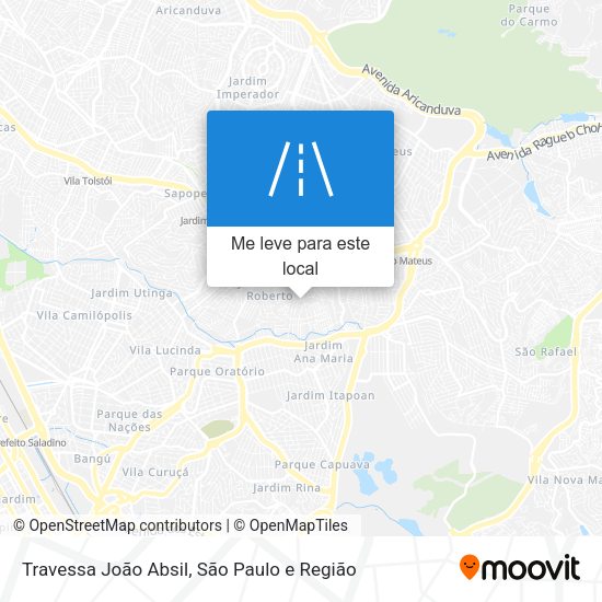 Travessa João Absil mapa