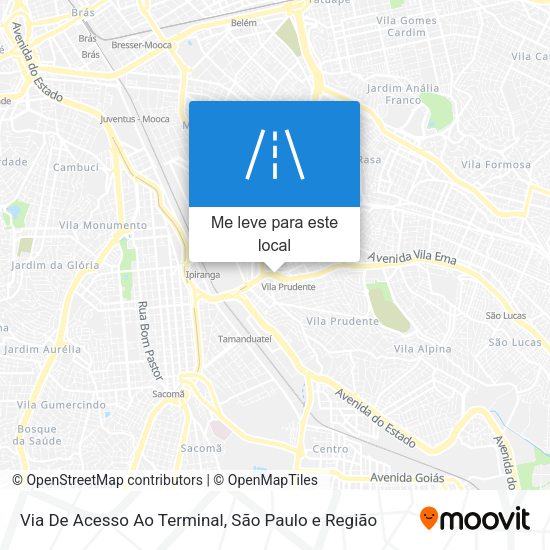 Via De Acesso Ao Terminal mapa