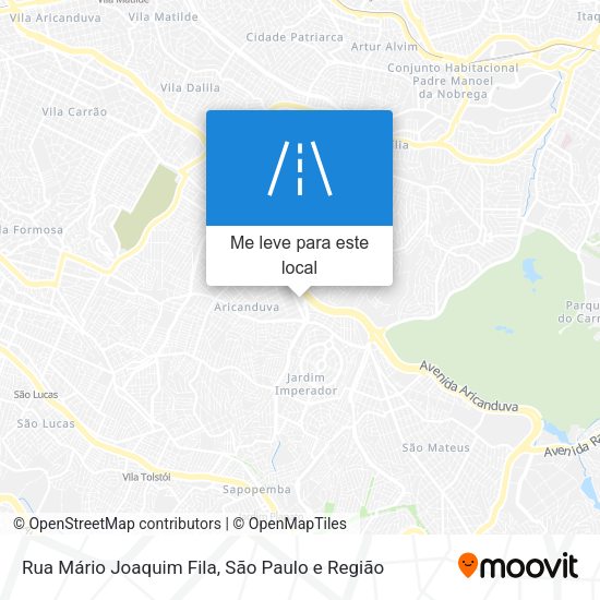 Rua Mário Joaquim Fila mapa