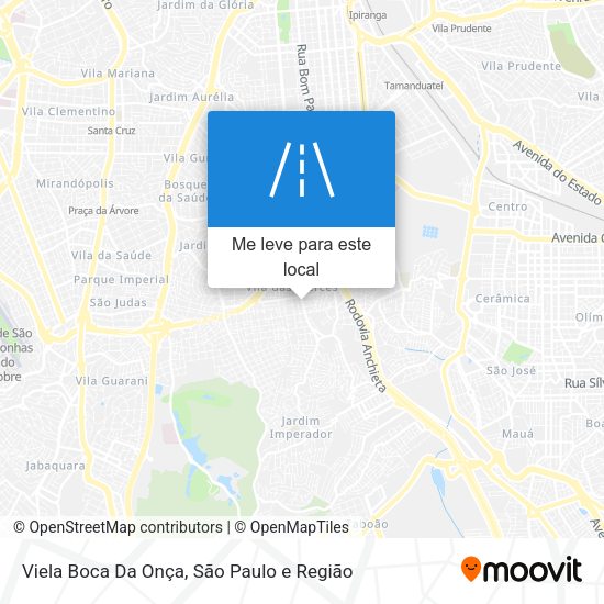 Viela Boca Da Onça mapa
