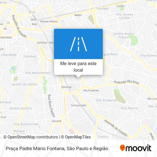 Praça Padre Mário Fontana mapa