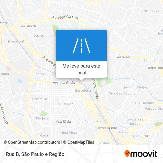 Rua B mapa