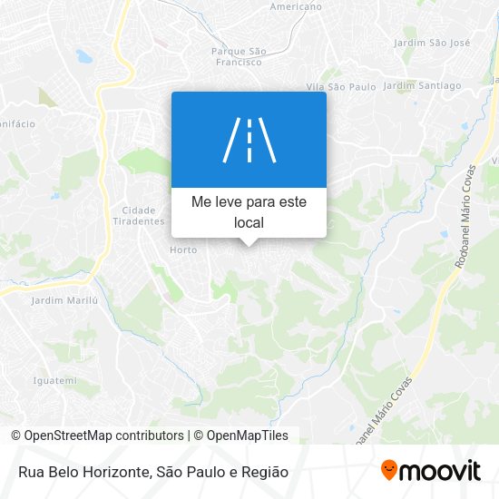 Rua Belo Horizonte mapa