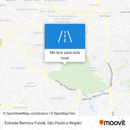 Estrada Barroca Funda mapa