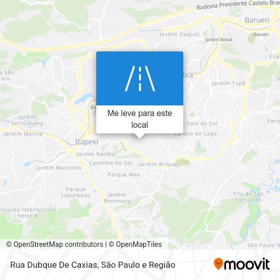 Rua Dubque De Caxias mapa