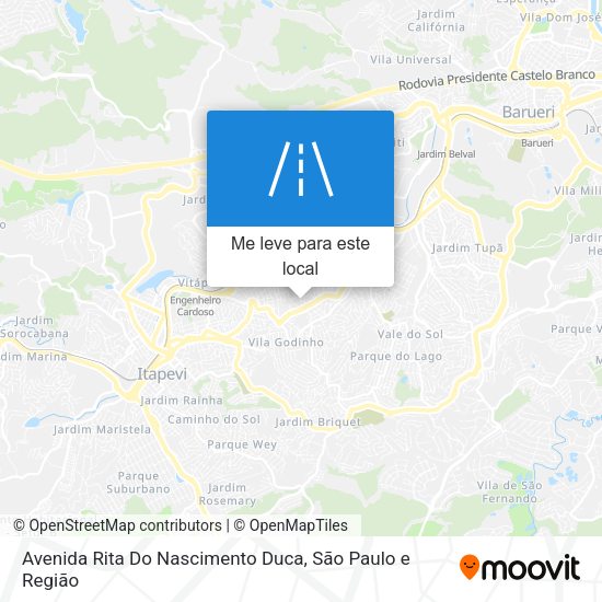 Avenida Rita Do Nascimento Duca mapa