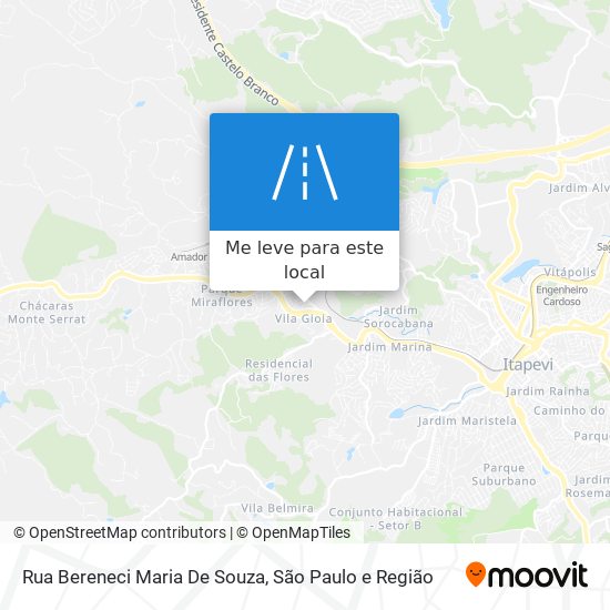 Rua Bereneci Maria De Souza mapa