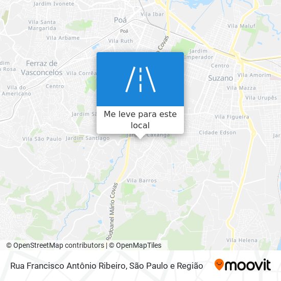 Rua Francisco Antônio Ribeiro mapa