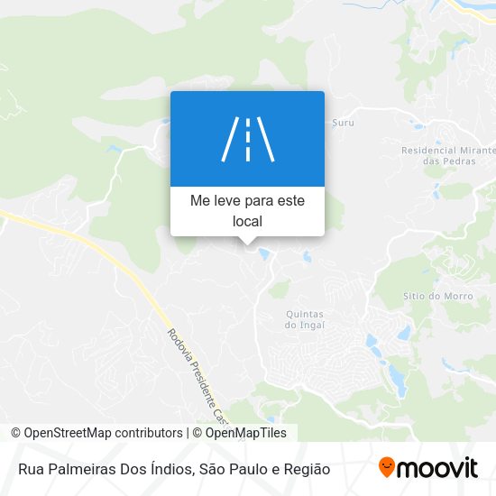 Rua Palmeiras Dos Índios mapa