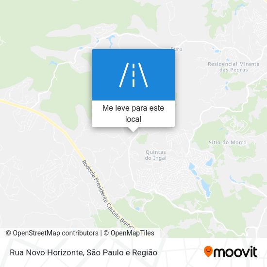 Rua Novo Horizonte mapa